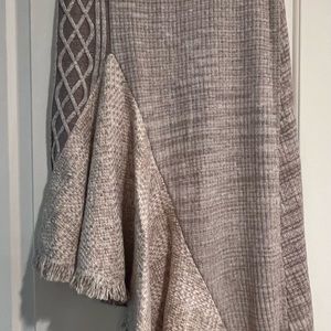 Anthropologie Elene ‘Sleeping on Snow’ Asymmetrical Sweater Skirt